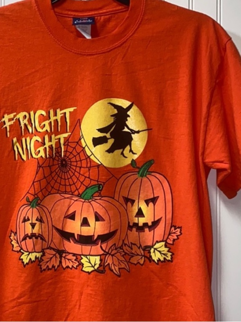 90s Vintage Halloween Fright Night Shirt by Freeze L